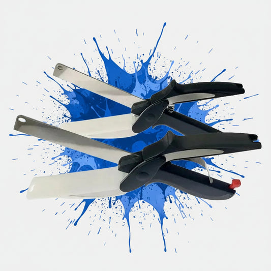 2-in-1 Stainless Steel Kitchen Scissors – Multifunctional Clever Cutter for Vegetables, Meat &amp; Fruits