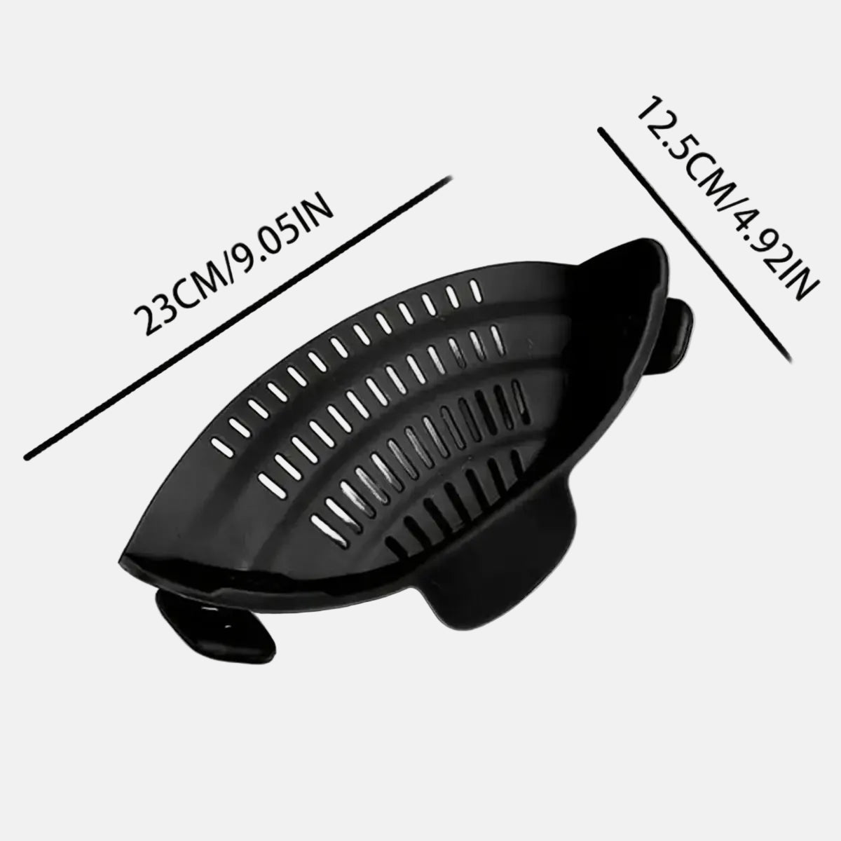 Universal Clip-On Silicone Pot Strainer – Heat-Resistant, Hands-Free Snap-On Colander for Easy Draining