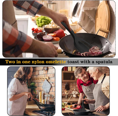 2-in-1 Silicone Cooking Tongs with Clip – Heat-Resistant Kitchen Tool