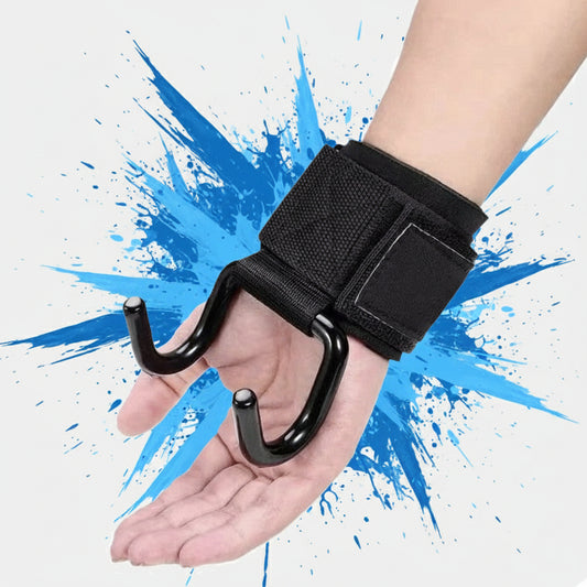 Heavy-Duty Weight Lifting Hook Grips with Wrist Wraps – Ultimate Support for Pull-Ups, Deadlifts &amp; Power Training
